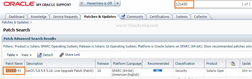 Solaris 10 Check If Patch Installed