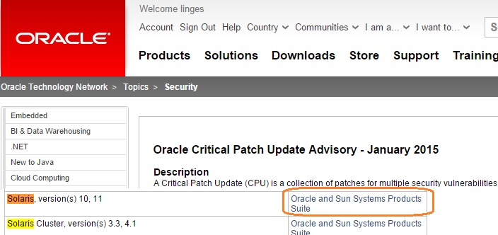 Solaris Patch Update