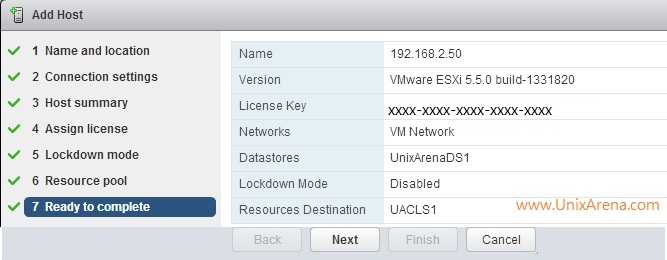 DRS Cluster summary