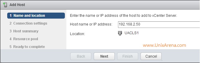ESXI host Details