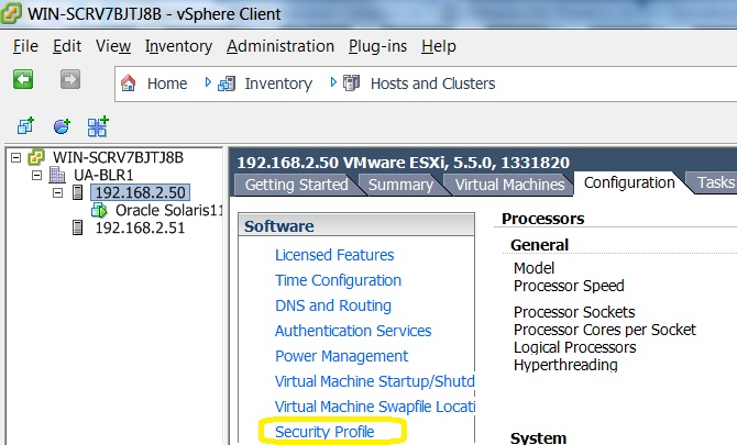 Enabling the VNC server for Virtual hardware Console