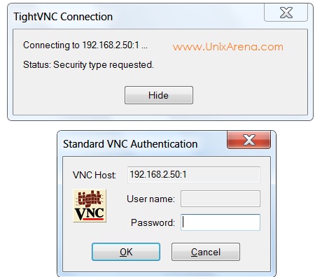 VNC password -VMWARE ESXi