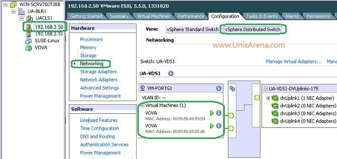 Verify VSS to VDS migration