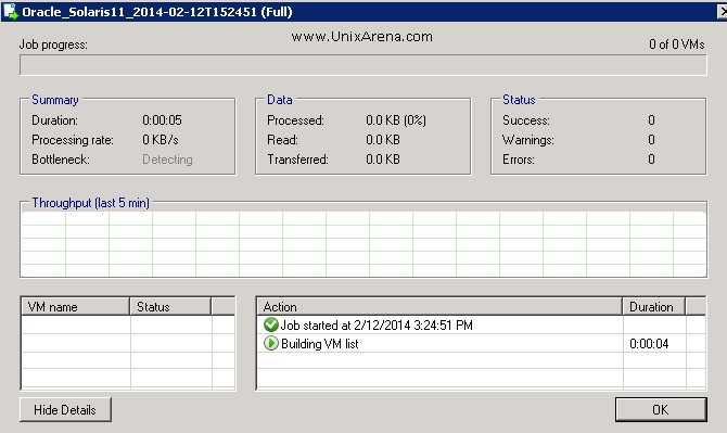 Backup Progress