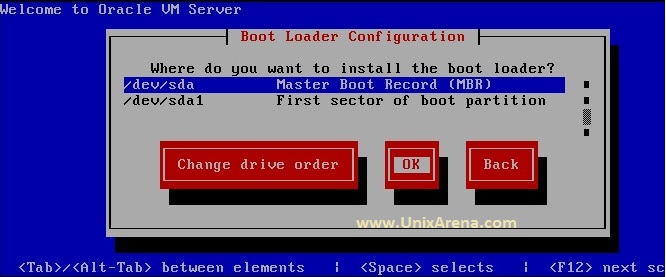 Boot order of the OVS