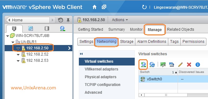 Add new Vmkernel Adapter