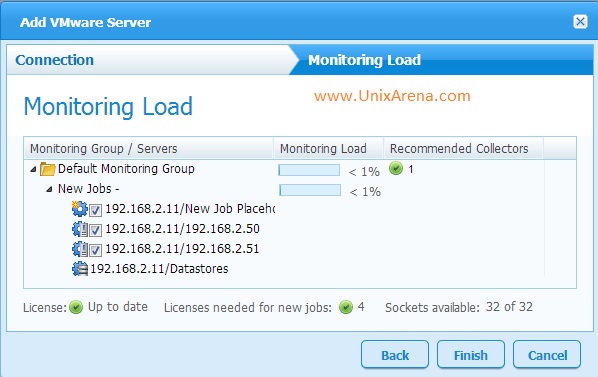 Adding vCenter server in Veeam MP2