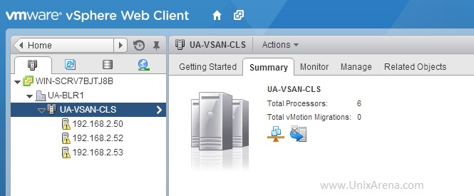 Login to vSphere Client