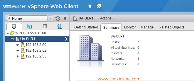 Login to vSphere Client
