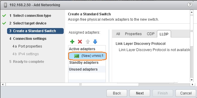 Click Next to continue - VSAN Networking wizard