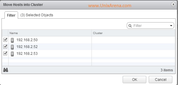 Select the ESXi hosts for VSAN