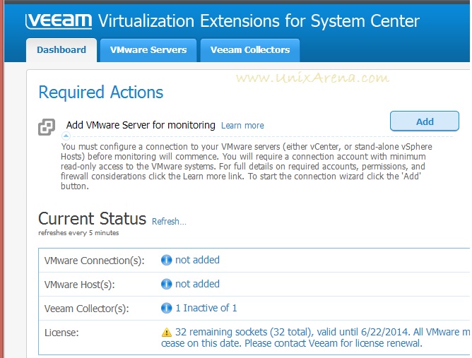 Veeam MP console