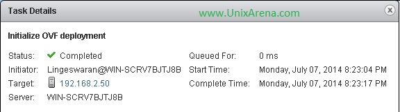 Deployment status