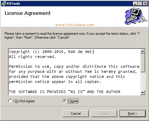 RVtools License Aggreement