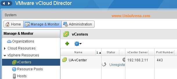 Able to disable & detach the vCenter server