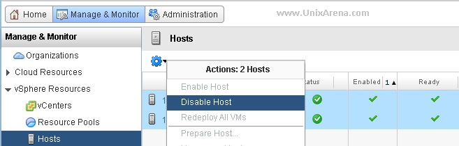 Disable the hosts