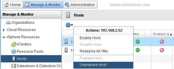 Un-prepare the hosts
