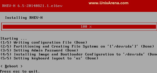 Installation completed