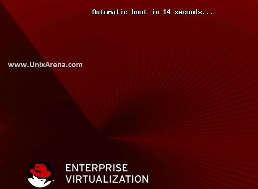 Booting from RHEV-H DVD