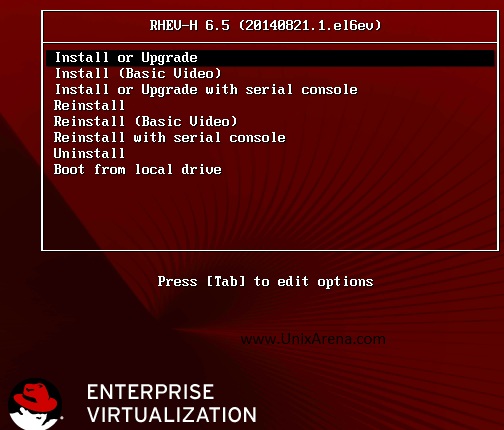 Select the boot option and press tab to edit the mode