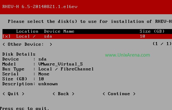 RHEV-H install disk