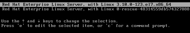 RHEL 7 - Reset root password