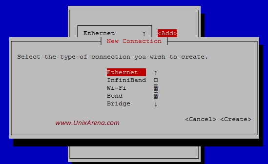 RHEL 7 nmtui