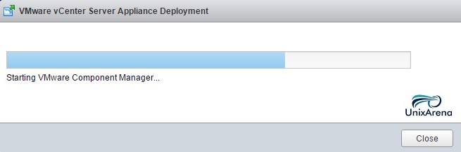 Status of the VCSA deployment