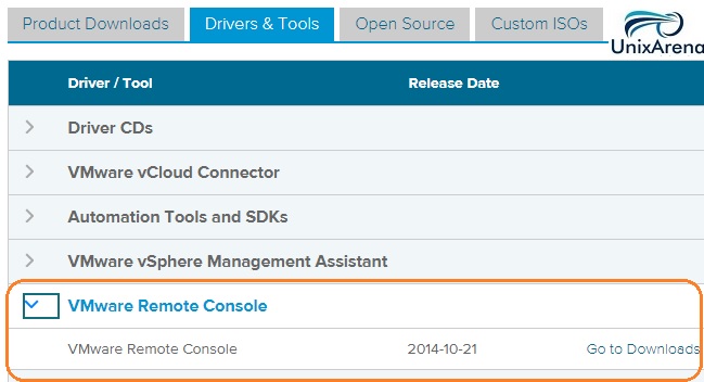 Download From VMware