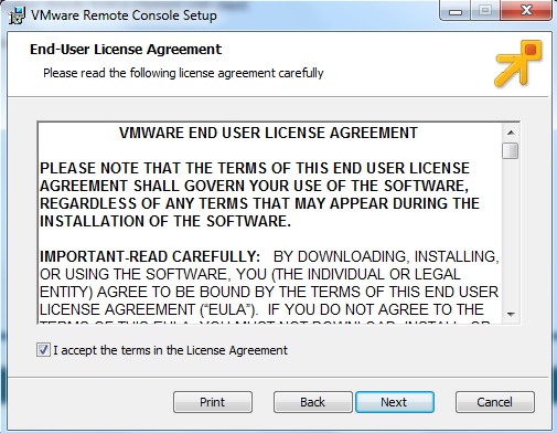 Accept the License