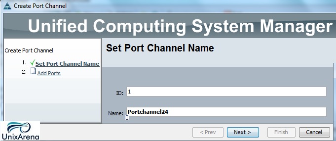 Configure port channel- SAN