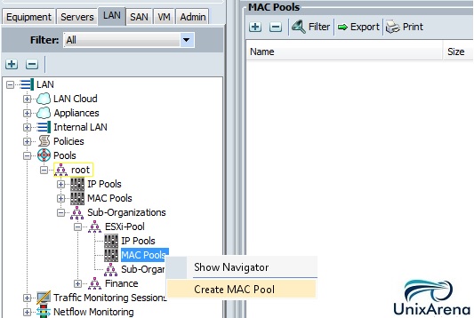 Create MAC Pool