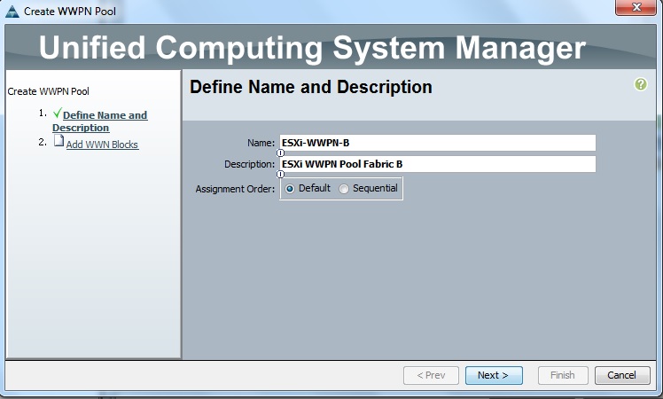 Create WWPN pool