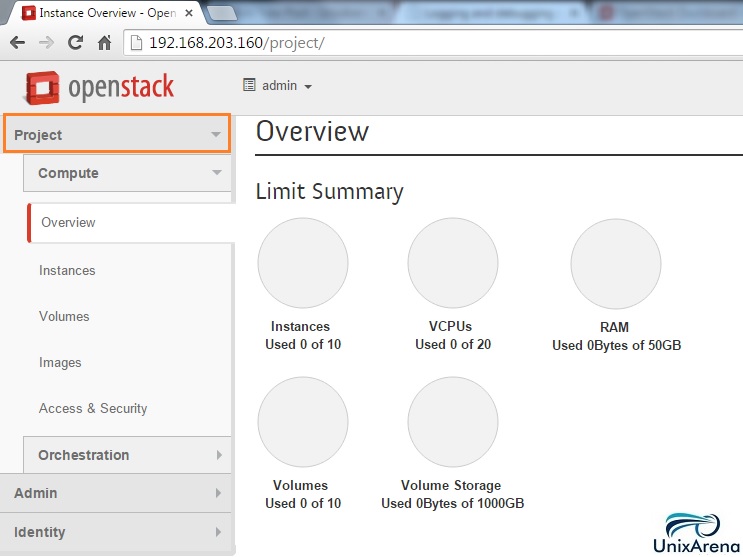 Openstack Dashboard