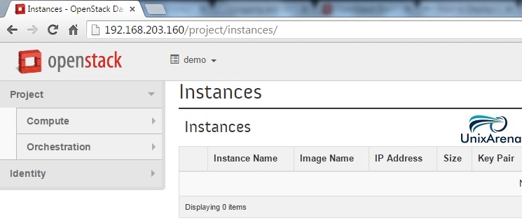 Openstack - Demo user