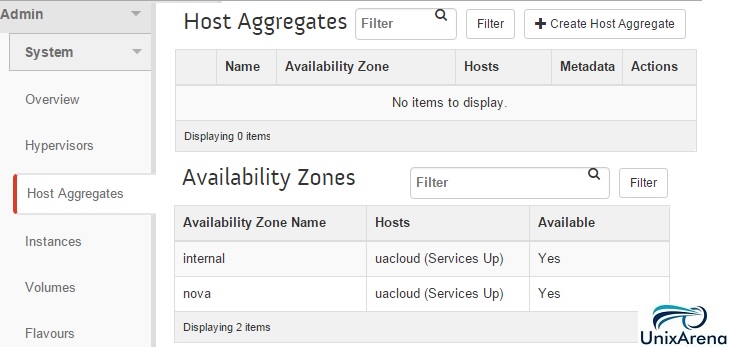 Host Aggregates