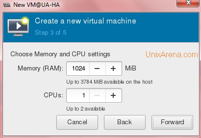 Set the resource limits - KVM