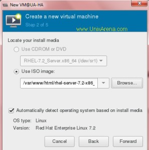 Specify the ISO image location - KVM guest