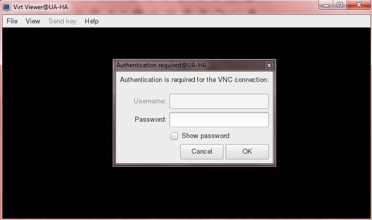 UAKVM2 Guest VNC window