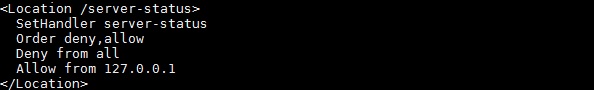Update apache conf