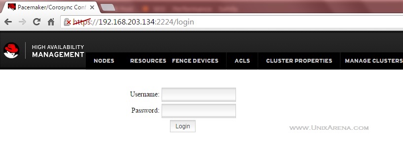 Pacemaker Corosync Web UI