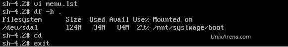 VCSA 6.0 Exit the shell