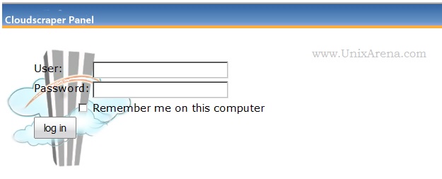 Login to Cloudscraper Panel
