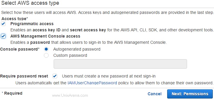 select-the-access-type-for-new-users