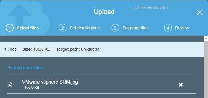 Upload Files - AWS S3