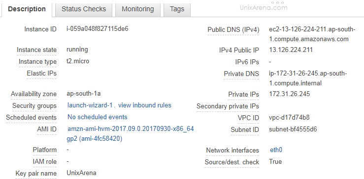 AWS EC2 Details