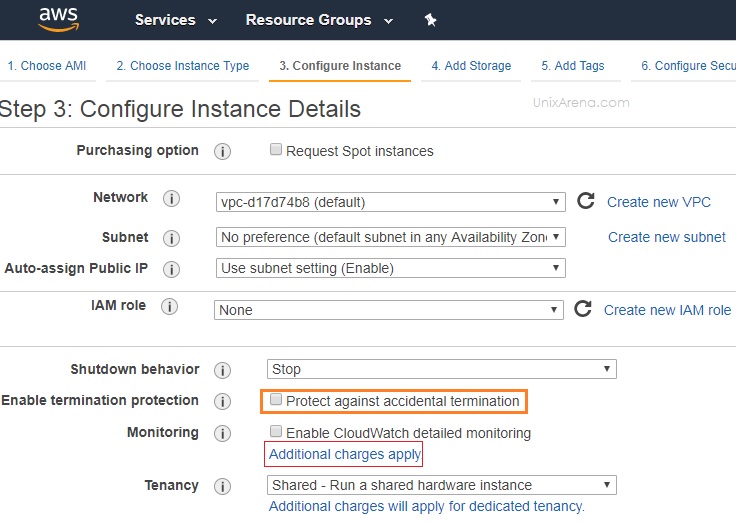 Configure Instance Details - AWS