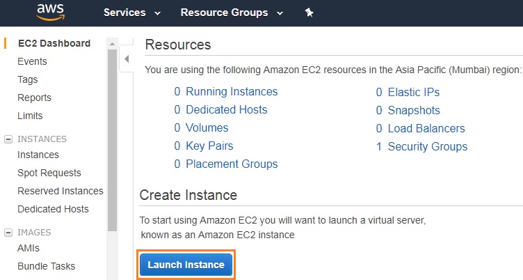 Launch Instance - AWS