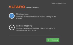 Altaro VM Backup - Connect to an Altaro offsite Server
