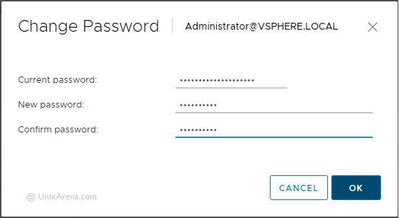 Change VCSA 6.5 password - VMware